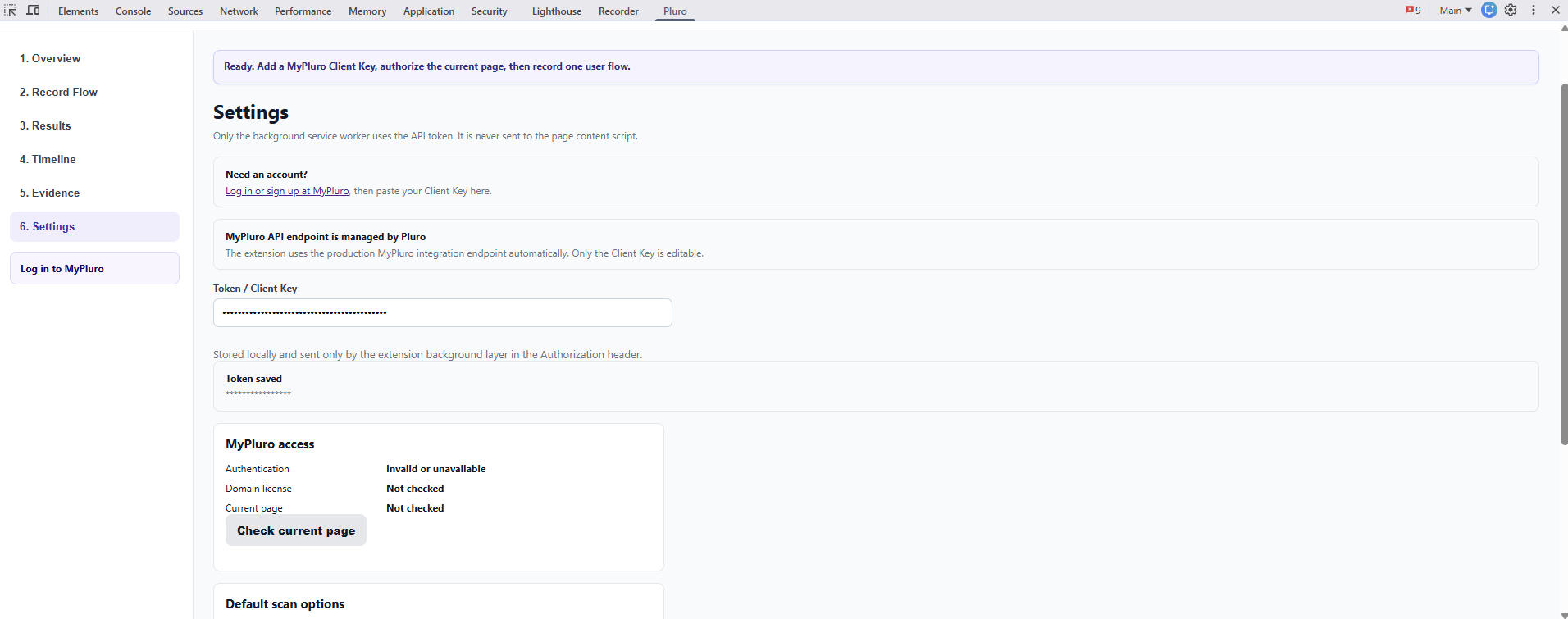 Pluro Behavior Scan extension overview
